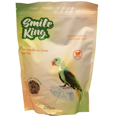 Smile King корм д/средних попугаев 500 гр