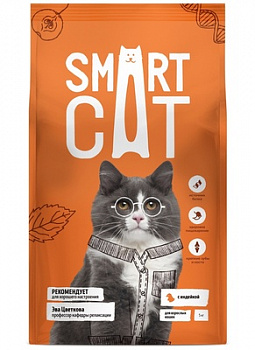 Smart Cat 1,4 кг сухой корм д/кошек с Индейкой