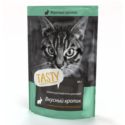 Tasty 85 гр д/кош. Кролик желе (28шт)