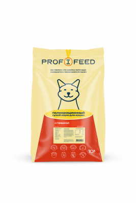 Profifeed корм для кошек Говядина 10кг