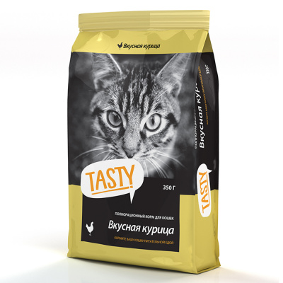 Tasty 350 гр сух.  д/кош. Курица