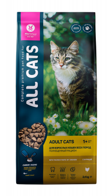 ALL CATS д/кош.взрослых пп,2,4 кг