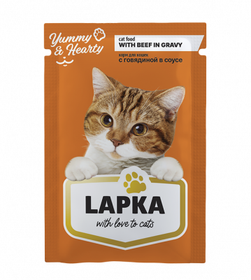 Лапка 85 гр д/кош. Говядина соус
