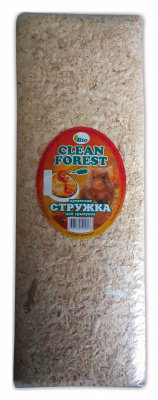 Опилки (Стружка) для грызунов CLEAN FOREST 20л*6шт*